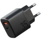 Ładowarka sieciowa Energea Bazic GoPort Velox Kit GaN 35W z kablem Black (8885020102536) - obraz 2