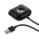 USB-хаб Baseus Square round 4-in-1 USB-C to x4USB-A 1m Black (CAHUB-AY01) - изображение 4