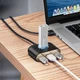 USB-хаб Baseus Square round 4-in-1 USB-C to x4USB-A 1m Black (CAHUB-AY01) - изображение 7