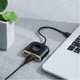 USB-хаб Baseus Square round 4-in-1 USB-C to x4USB-A 1m Black (CAHUB-AY01) - изображение 15