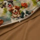 Простынь Mirson Ranforce Elite 17-0982 Puppy Garden 200x220 см (2200013686132) - изображение 2