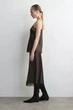 Атласна спідниця COS lace-trimmed satin midi skirt 1319627001 Eur 36 Коричневий - изображение 2