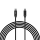 Кабель Choetech PowerSync Digital Display Silicone Cable USB-C to USB-C 240W PD 3.1 5A 2m Black (XCC-1036-BK) - изображение 1