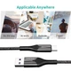 Кабель Choetech PowerSync Fast Charging Cable USB-A to USB-C 5A 1.2m Black (AC0013-BK) - зображення 10