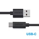 Кабель Choetech PowerSync PVC Cable USB-A to USB-C 2.4A 0.5m Black (AC0001) - зображення 3