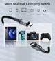 Кабель Choetech HyperLink Cable USB-C to USB-C 40Gbps 240W 8K@60Hz 2m Black (XCC-1042-GY) - зображення 5