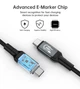 Кабель Choetech HyperLink Cable USB-C to USB-C 40Gbps 240W 8K@60Hz 2m Black (XCC-1042-GY) - зображення 9