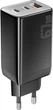 Сетевое зарядное устройство ESSAGER Ranges 67W GaN Charger 2C+1A QC4.0 FCP PD Black (ECT67W-LJB01-Z) - изображение 3
