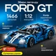 Конструктор машина Техник Ford GT 2022 Синий детский конструктор для мальчиков гоночная спортивная машинка Ford для сборки для взрослых и детей большой игровой развивающий набор подарок на день рождения 1466 деталей - изображение 1