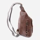Сумка слинг через плечо женская Vintage leather-22747 Коричневая - изображение 3