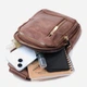 Сумка слинг через плечо женская Vintage leather-22747 Коричневая - изображение 9