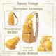 Сумка слинг через плечо женская Vintage leather-22753 Желтая - изображение 15