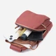 Сумка слинг через плечо женская Vintage leather-22762 Бордовая - изображение 9