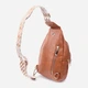 Сумка слинг через плечо женская Vintage leather-22767 Рыжяя - изображение 3