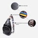 Сумка слинг через плечо женская Vintage leather-22770 Черная - изображение 6