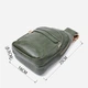 Сумка слинг через плечо женская Vintage leather-22771 Зеленая - изображение 4