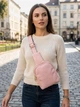 Сумка слинг через плечо женская Vintage leather-22782 Розовая - изображение 2