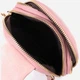 Сумка слинг через плечо женская Vintage leather-22782 Розовая - изображение 8