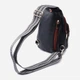 Сумка слинг через плечо женская средняя Vintage leather-22787 Черная - изображение 3