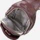 Сумка слинг через плечо женская Vintage leather-22794 Коричневая - изображение 8
