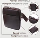 Сумка планшет через плечо мужская из натуральная кожи Vintage leather-22863 Коричневая - изображение 15