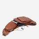 Сумка слинг через плечо мужская из натуральной кожи Vintage leather-22966 Коричневая - изображение 7