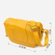 Сумка кросс боди через плечо женская из натуральная кожи Vintage leather-22969 Желтая - изображение 4