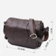 Сумка кросс-боди через плечо женская из натуральной кожи маленькая Vintage leather-22973 Коричневая - изображение 5