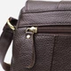 Сумка кросс-боди через плечо женская из натуральной кожи маленькая Vintage leather-22973 Коричневая - изображение 7