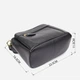 Сумка кросс боди через плечо женская из натуральная кожи Vintage leather-22978 Черная - изображение 3
