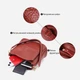 Сумка кросс боди через плечо женская из натуральная кожи Vintage leather-22981 Красная - изображение 5