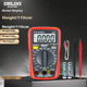 Цифровий мультиметр DELIXI ELECTRIC, захищений від опіків, з підсвічуванням РК-дисплея, високоточний побутовий амперметр, DEM12 - зображення 4