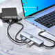 Універсальний адаптер USB 3.0-портового розширення HP Type-C для док-станції Gigabit Ethernet, конвертер-хаб USB 3.0 для Apple MacBook, Huawei, Lenovo, ноутбуків та смартфонів - зображення 8