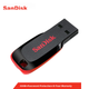 Флешка SanDisk 32ГБ USB 2.0 CZ50 Cool Blade черно-красная, с шифрованием - изображение 5