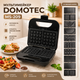 Мультимейкер Domotec MS-209 10 в 1 для приготування вафель, сендвічів, млинців і десертів, електричний мультипекар зі змінними пластинами, антипригарним покриттям, механічним керуванням, потужність 2000 Вт, чорний - зображення 2