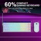 Игровая механическая клавиатура AULA HERO 68 HE Magnetic Switch с RGB подсветкой White/Purple, ENG - изображение 4