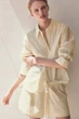 Жіночі шорти COS Layered Drawstring Cotton-Poplin Shorts Yellow / Striped 34 (1341866002) - изображение 7