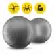 Мяч для фитнеса (арахис) 4FIZJO Air Ball Peanut 45 x 90 см Anti-Burst Grey (P-5905973407175) - изображение 6