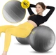 Мяч для фитнеса (арахис) 4FIZJO Air Ball Peanut 45 x 90 см Anti-Burst Grey (P-5905973407175) - изображение 7