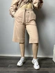 Женские спортивные шорты-бермуды Human Modna KAZKA MKSH2439-2 - 46/48, Бежевий - изображение 1