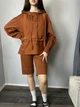 Женские спортивные шорты-бермуды Human Modna KAZKA MKSH2439-2 - 42/44, Теракотовий - изображение 1