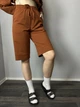 Женские спортивные шорты-бермуды Human Modna KAZKA MKSH2439-2 - 42/44, Теракотовий - изображение 2