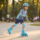 Ролики раздвижные Inline Skate 8816-09 M размер 34-38, колёса PU 6,5 см, переднее колесо со светом, в сумке - изображение 4