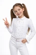 Блуза трикотажная для девочки Smil 114518 белая 134 - изображение 1