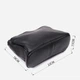 Сумка кросс боди через плечо женская из натуральная кожи Vintage leather-23007 Черная - изображение 6