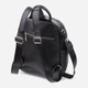 Сумка-рюкзак женская из натуральной кожи 9 л вмещает формат А4 Vintage leather-23060 Черный - изображение 3