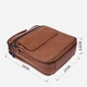 Сумка планшет через плечо мужская из натуральная кожи Vintage leather-23025 Светло-коричневая - изображение 4