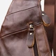 Сумка слінг через плече чоловіча з натуральної шкіри Vintage leather-22962 Темно-коричнева - зображення 7