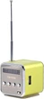 Мини колонка TD V26 MP3-плеер, TF/USB, FM-радио, дисплей, 600 мАч, зеленая - изображение 4