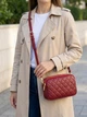 Сумка кросс боди через плечо женская из натуральная кожи Vintage leather-22889 Бордовая - изображение 2